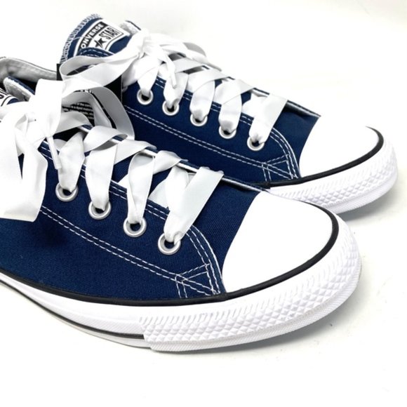Converse Ctas Low Top White Blue Wedding Canvas Men Sneakers Custom 171213C-BUWH - Picture 6 of 10